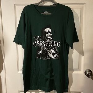 NWOT The Offspring Forest Green Logo Crew Neck Band Tee